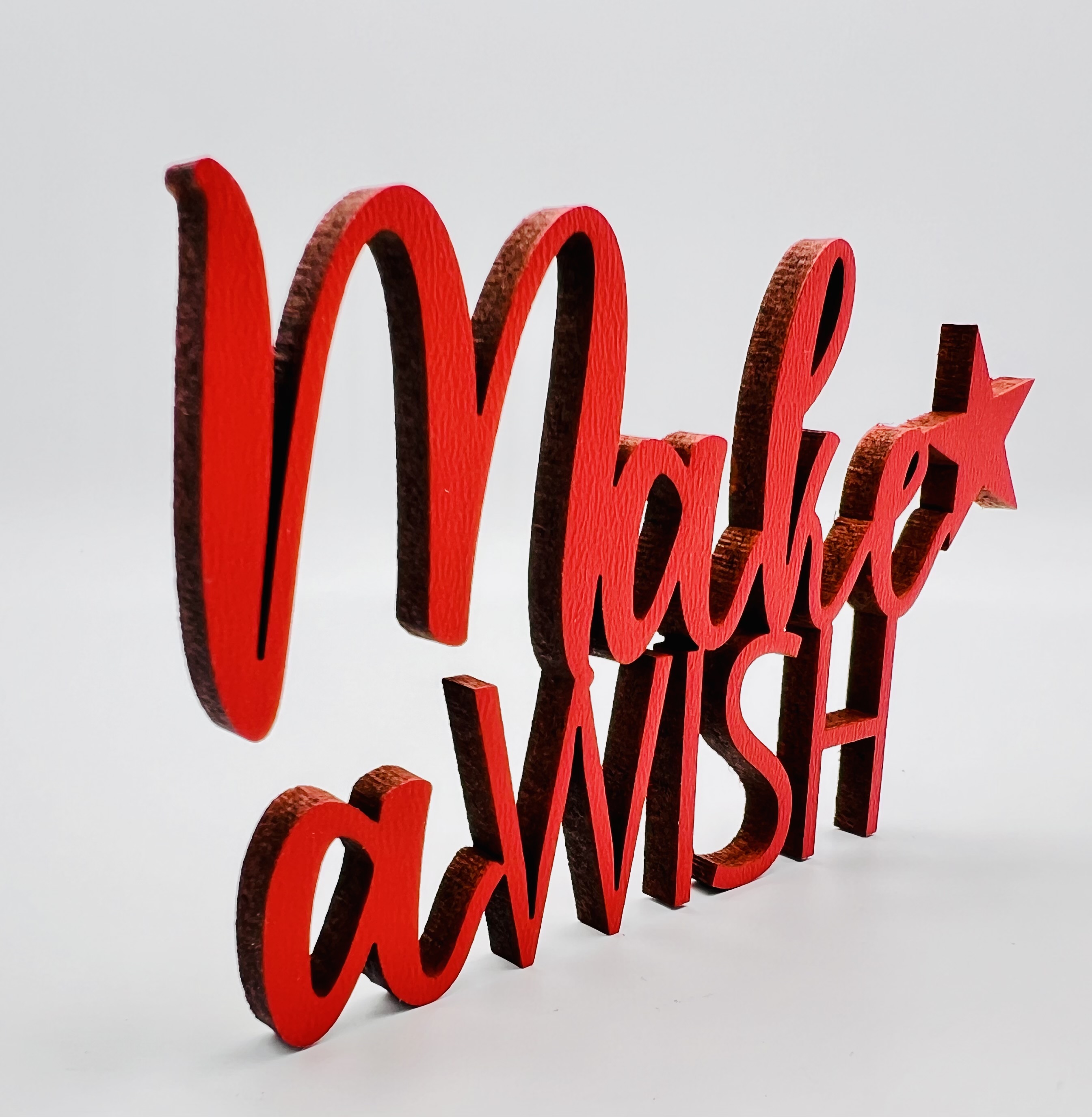 Schriftzug "Make a WISH"