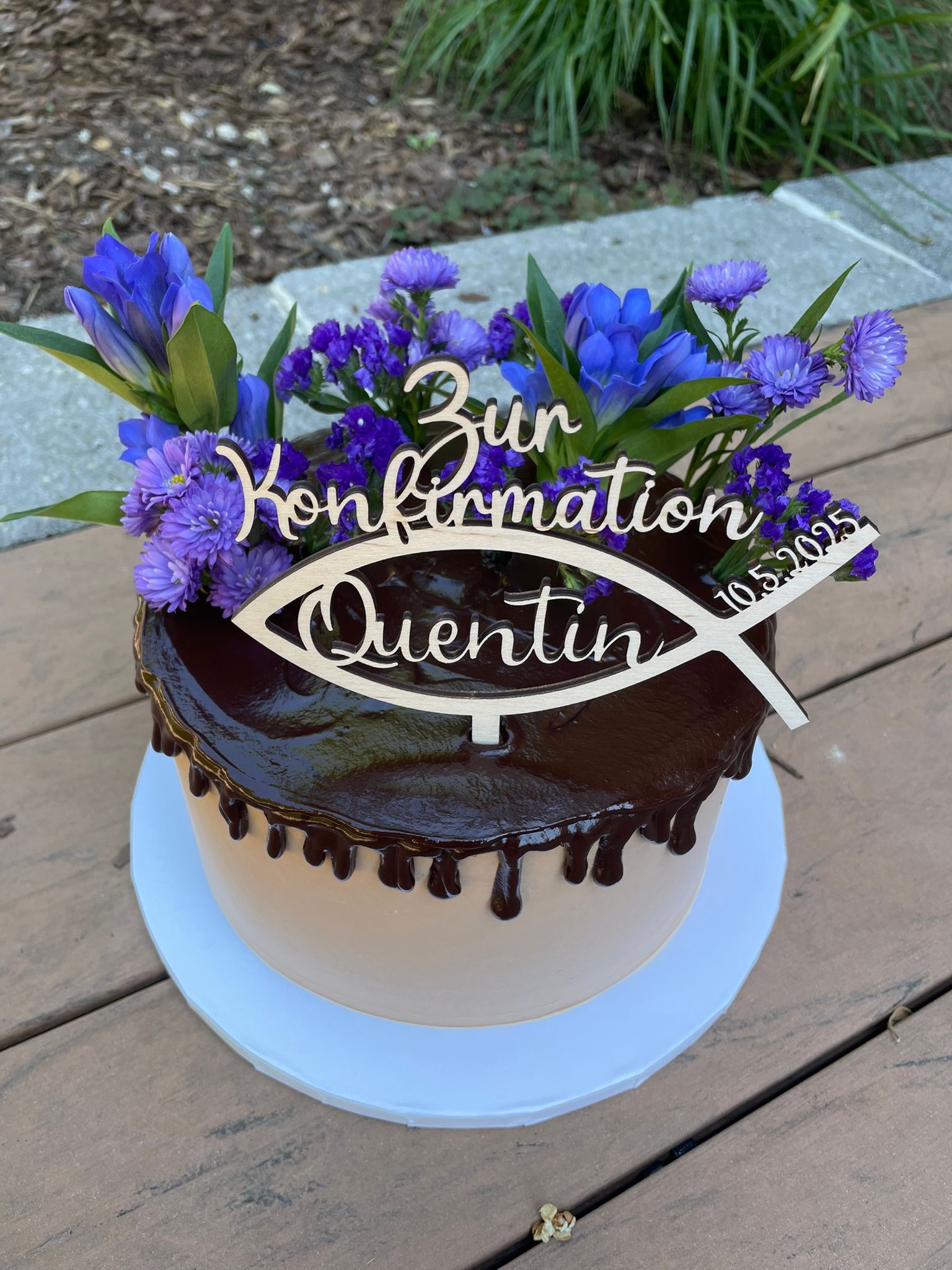 Cake Topper Kommunion/Konfirmation 