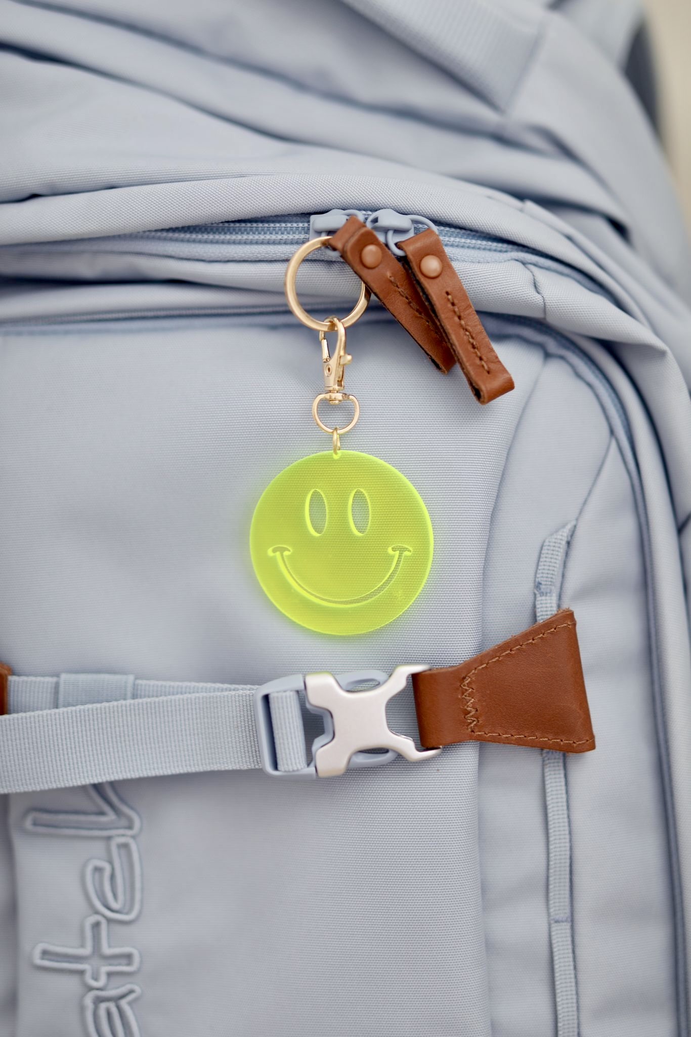 Schlüssel- u. Taschenanhänger Smiley