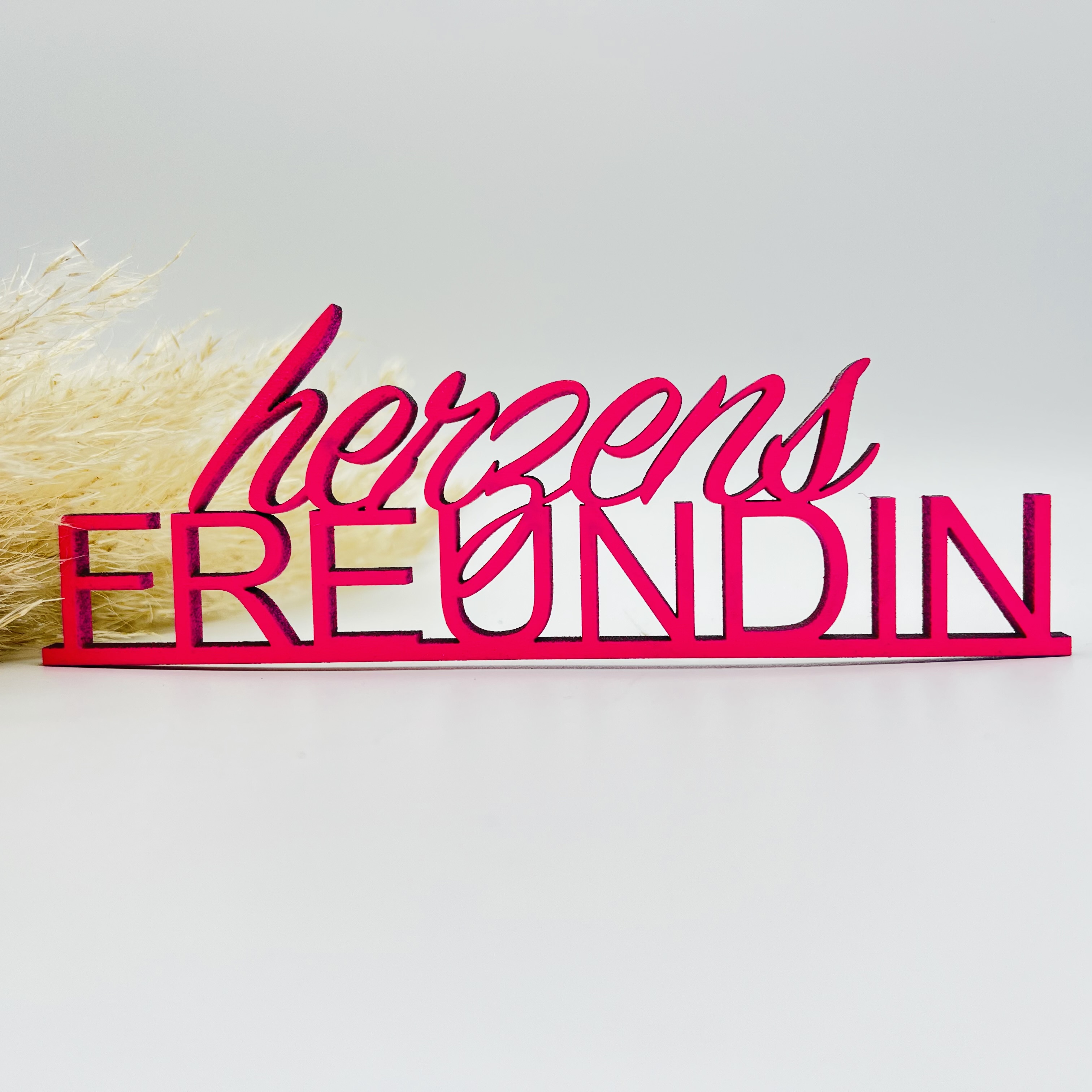 Schriftzug Herzensfreundin