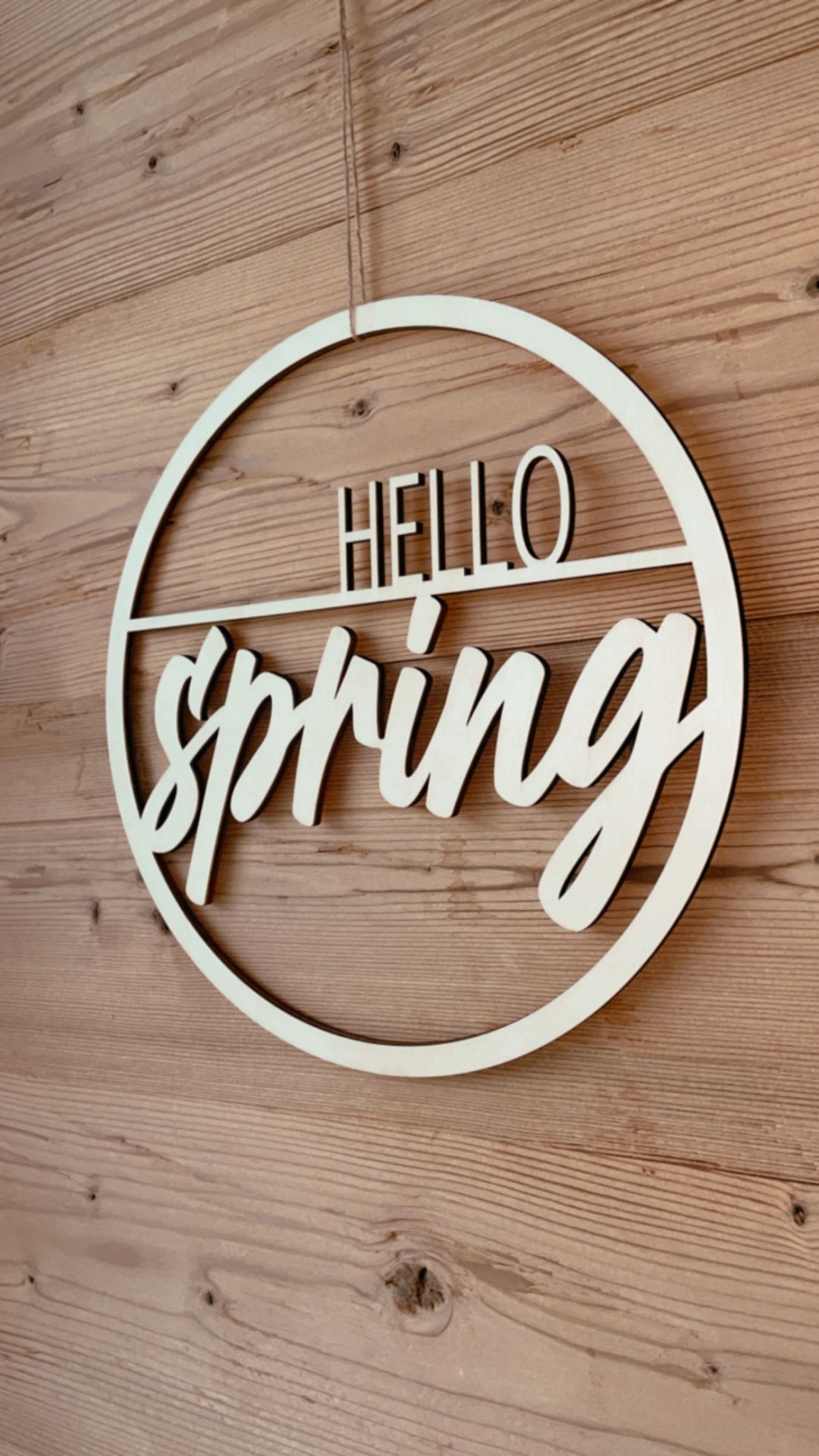 Holzkranz Hello Spring