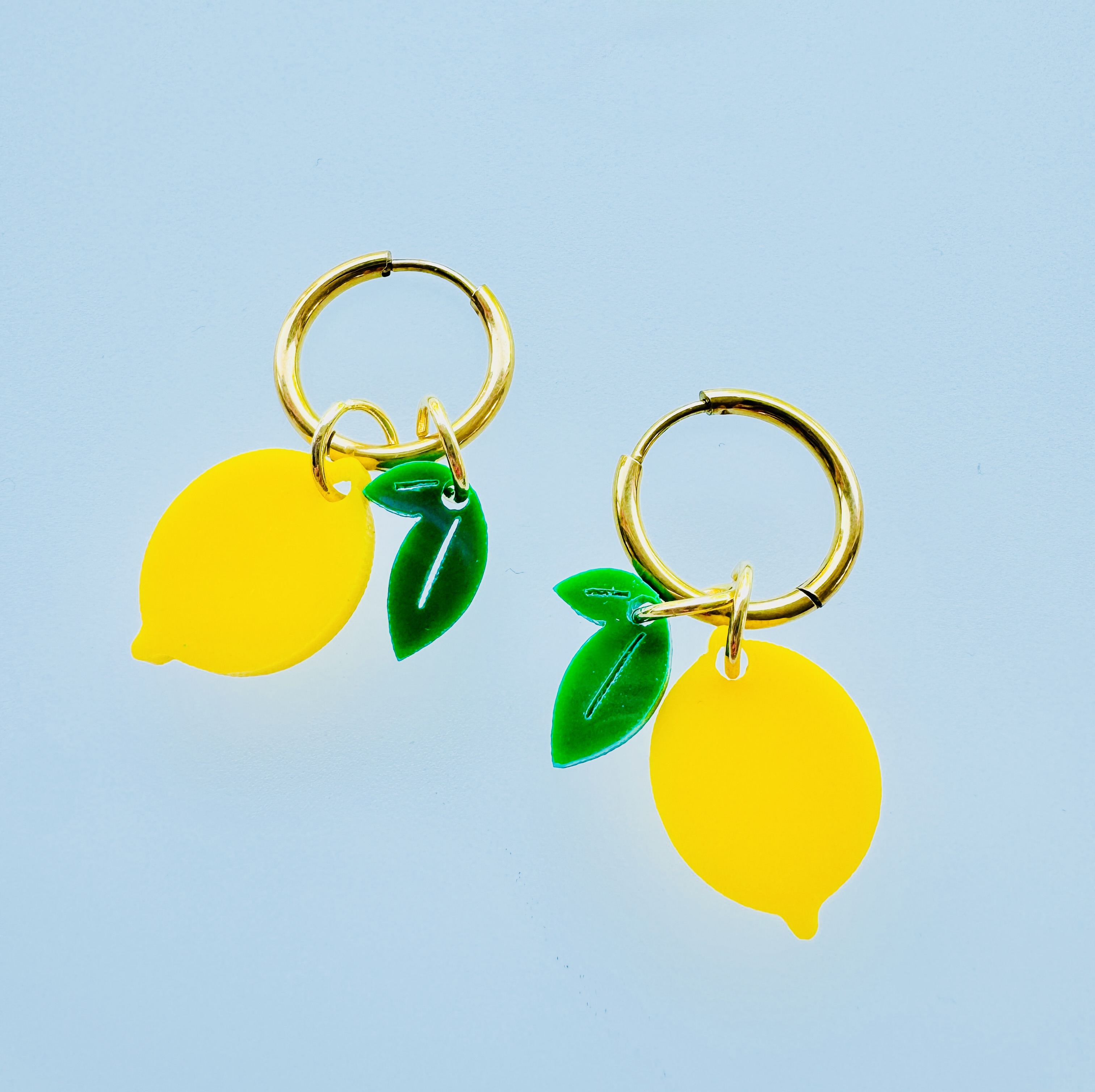 Acryl Ohrringe Lemon