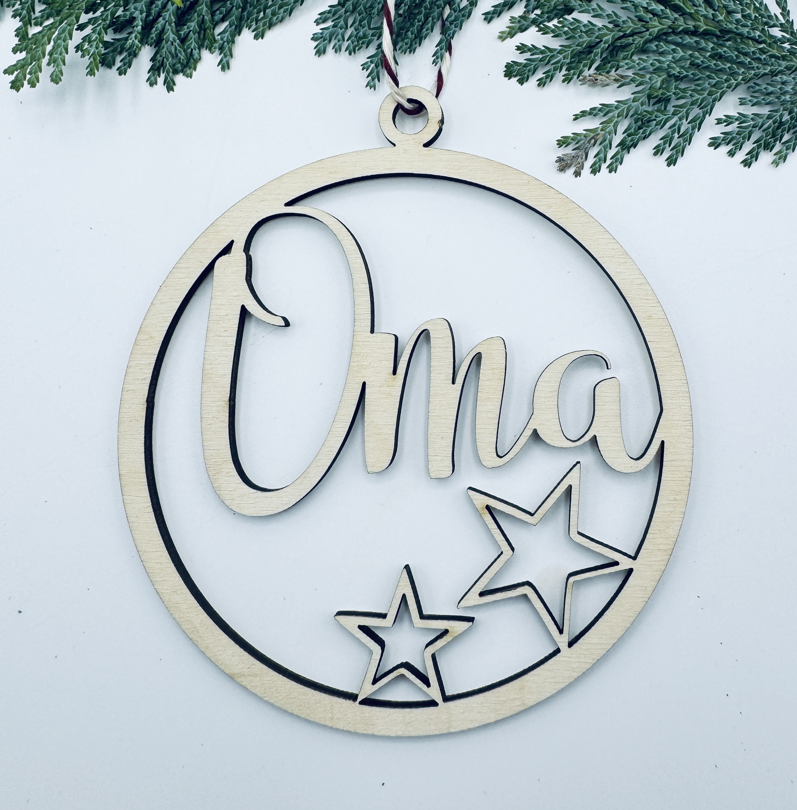 Personalisierte Weihnachtskugel 