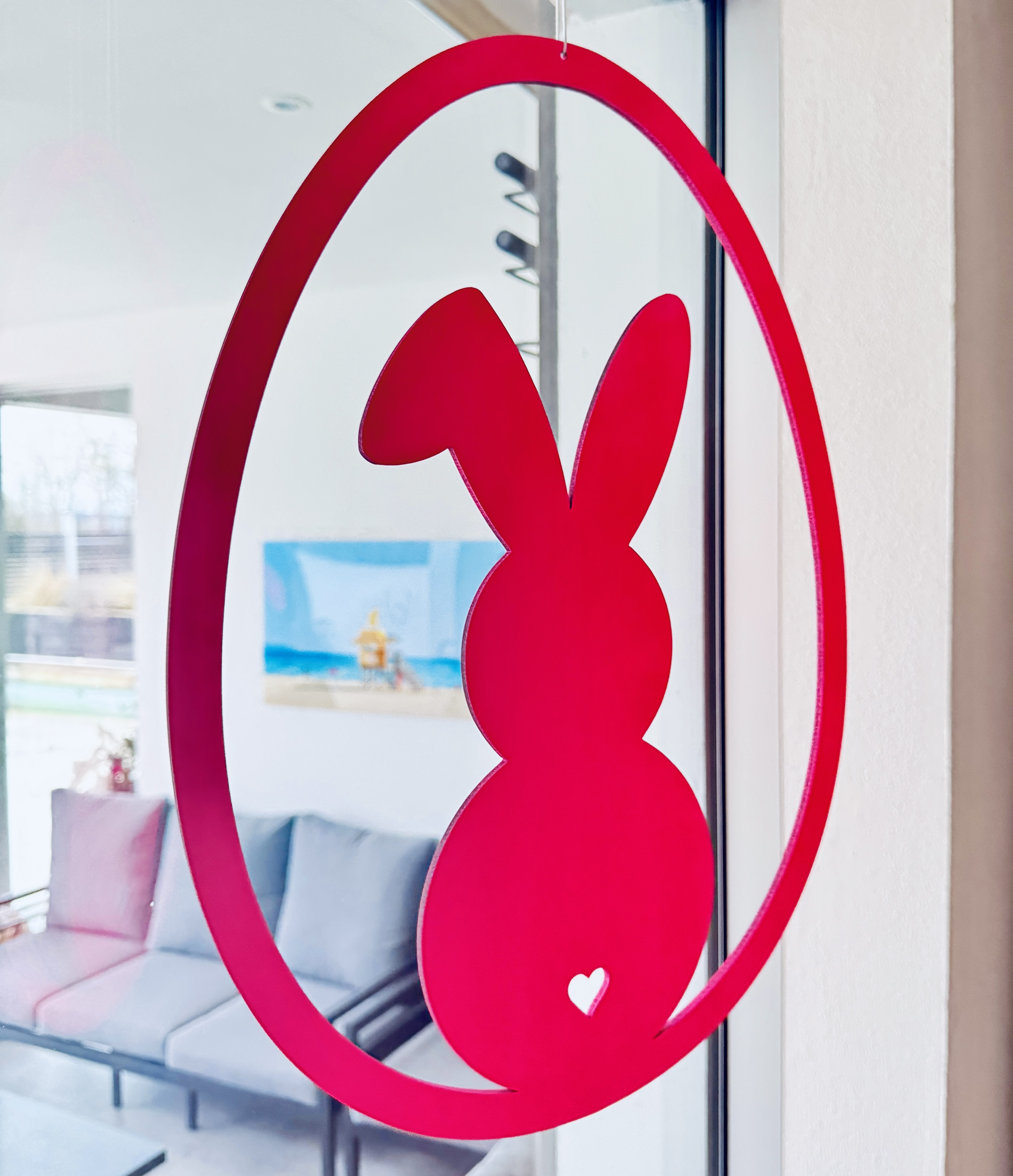 Fensterdeko Hase 