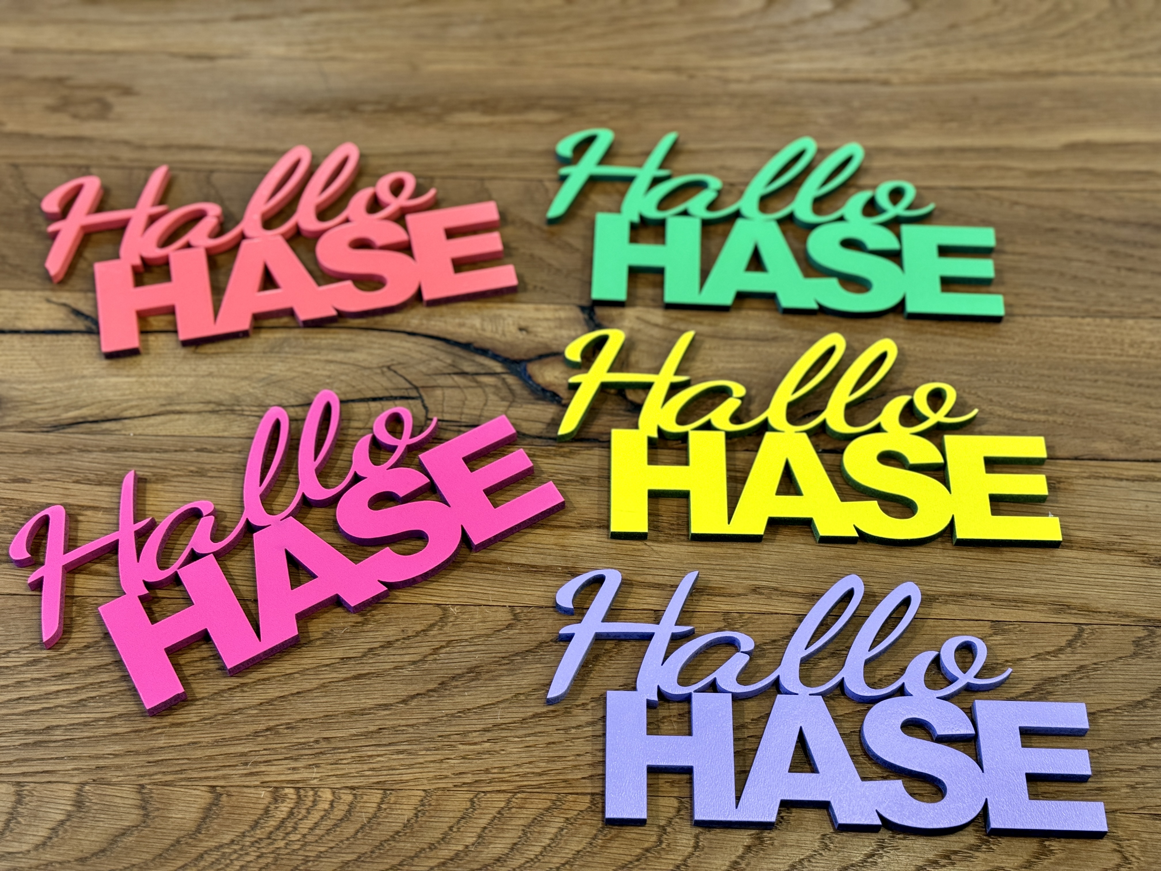 Schriftzug "Hallo HASE"