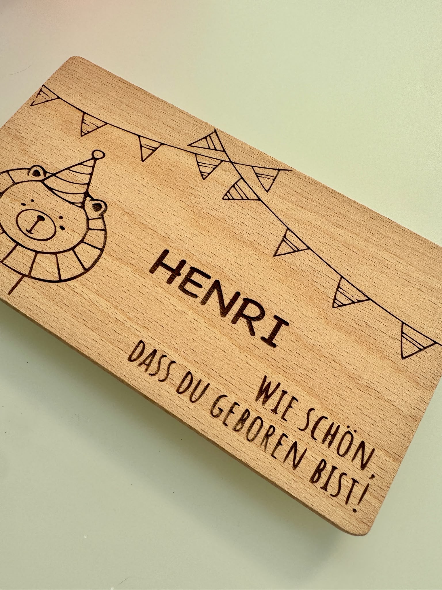 Frühstücksbrett personalisiert