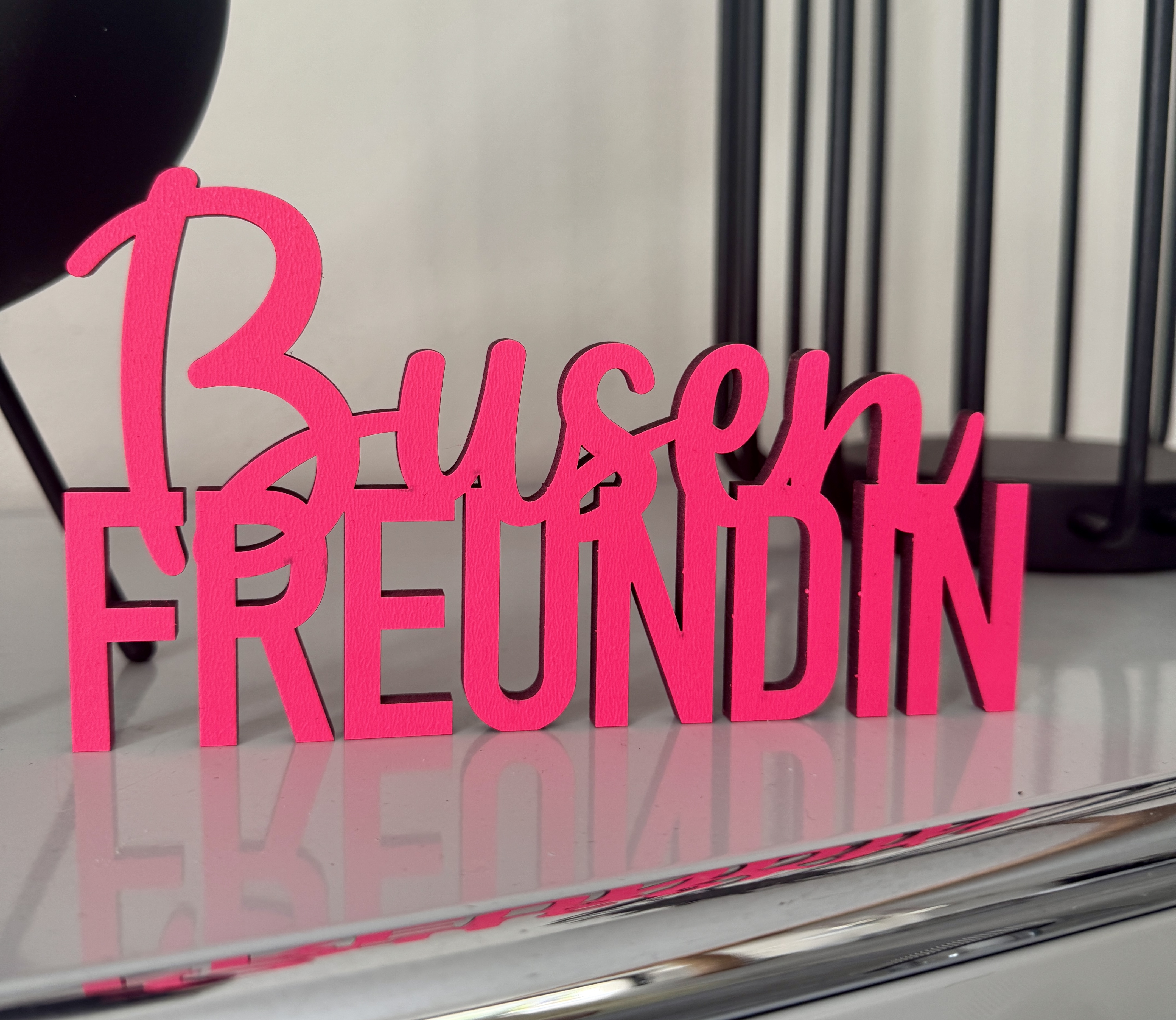 Schriftzug "Busenfreundin"