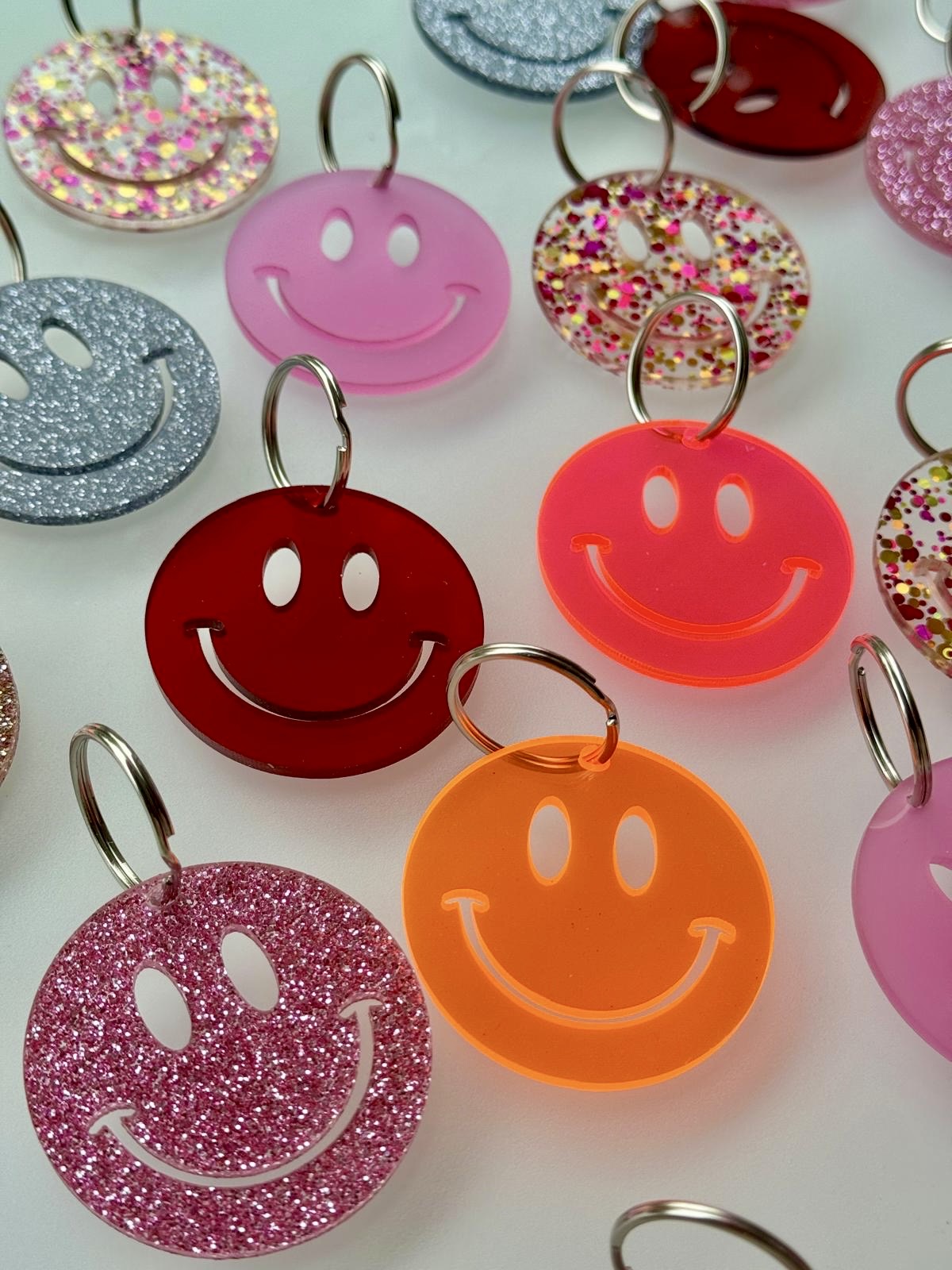 Schlüssel- u. Taschenanhänger Smiley