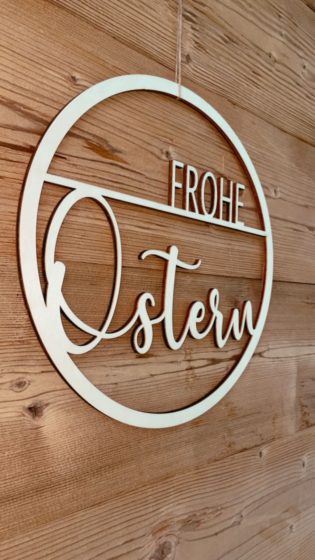 Holzkranz Frohe Ostern