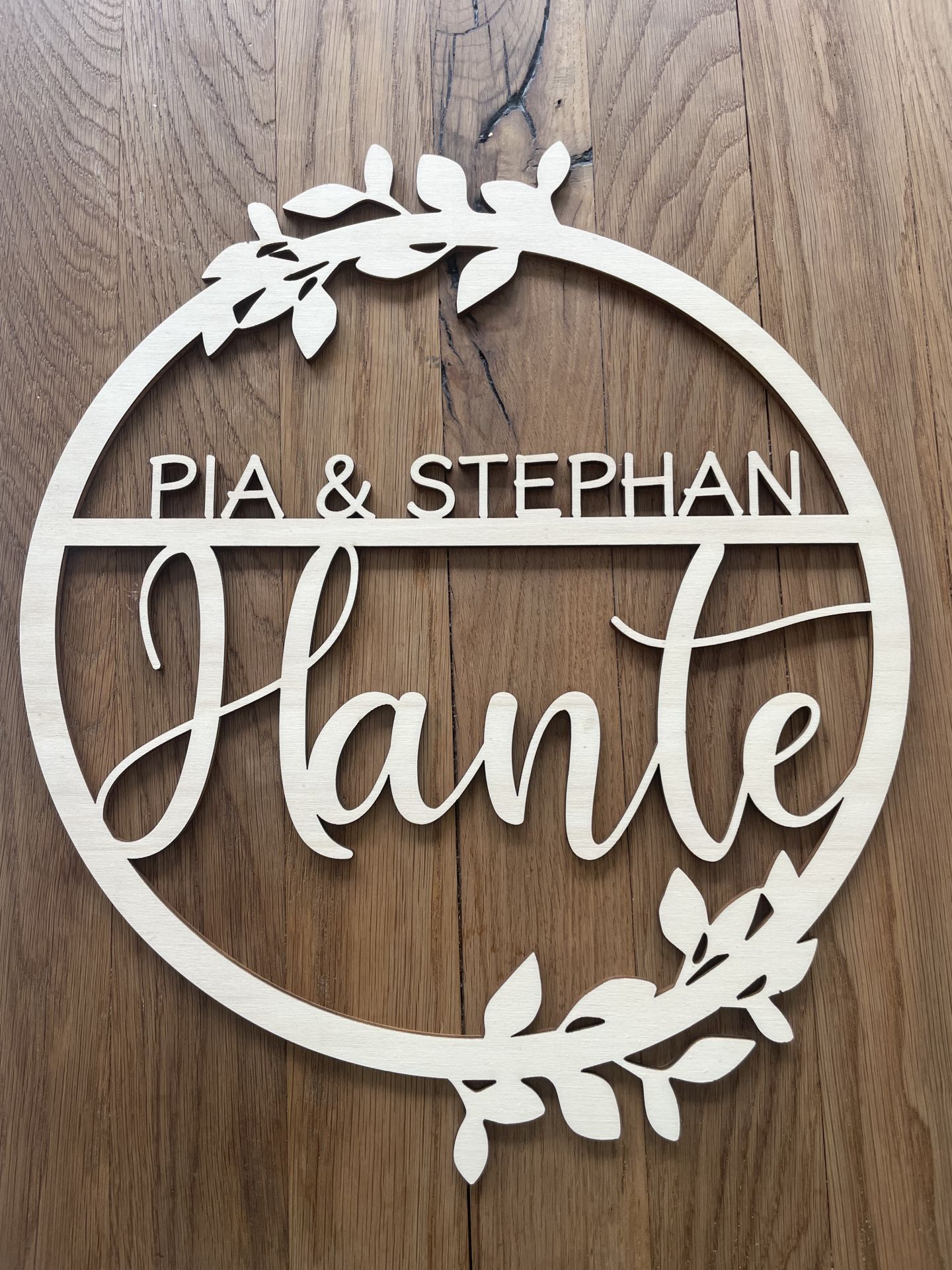 Individueller Holzkranz