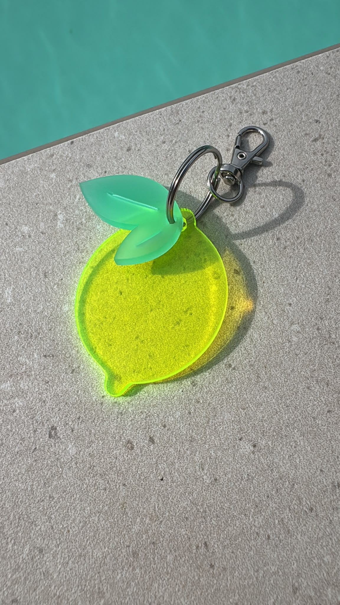 Zitrone Acrylanhänger