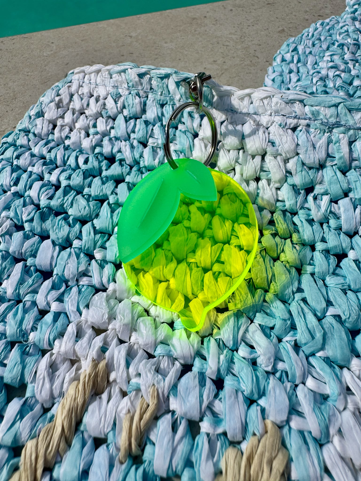 Zitrone Acrylanhänger