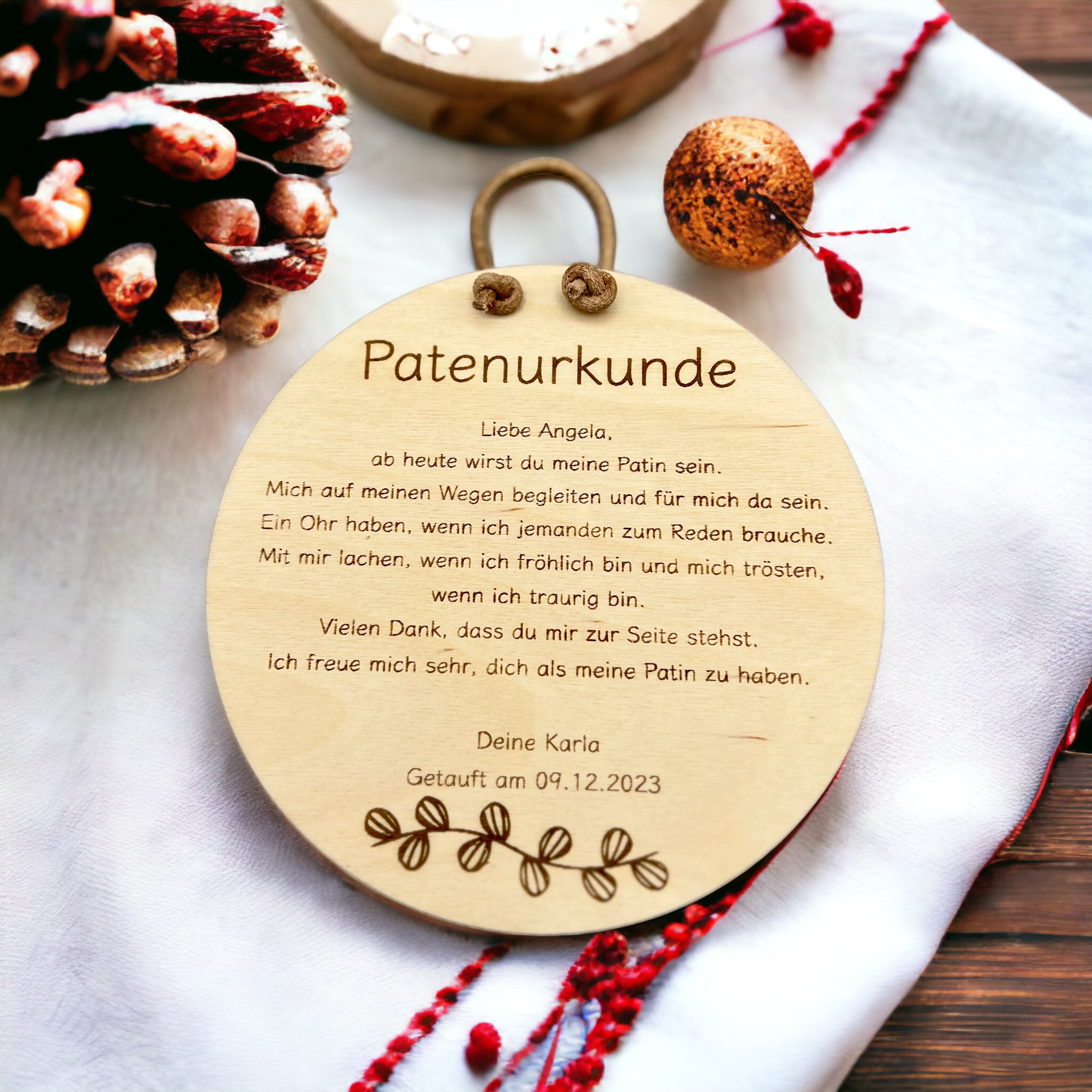 Anhänger Patenurkunde