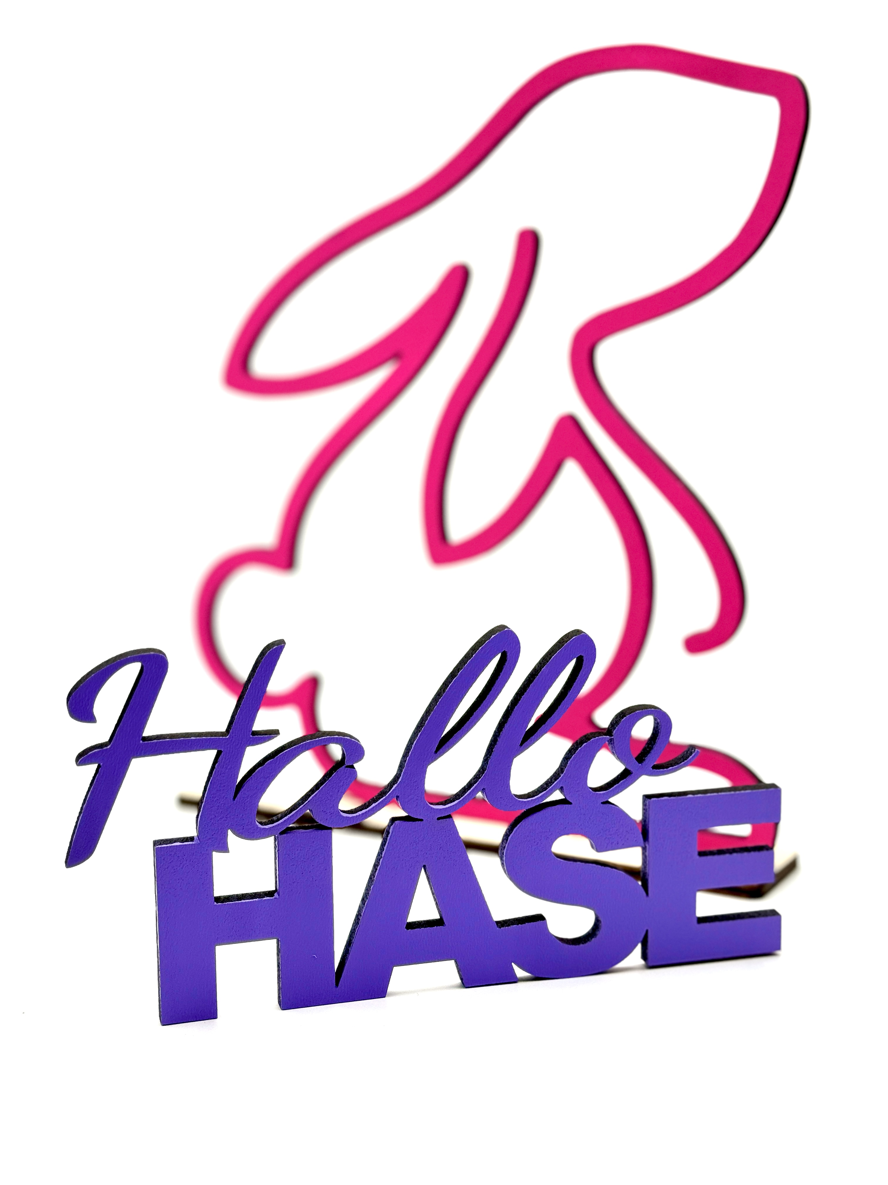 Schriftzug "Hallo HASE"