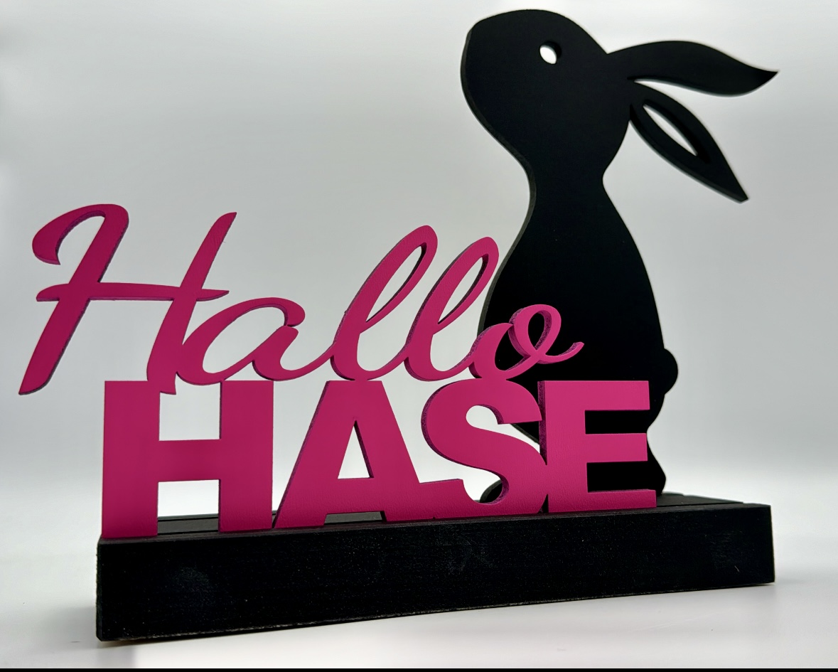 Dekoleiste Hallo Hase