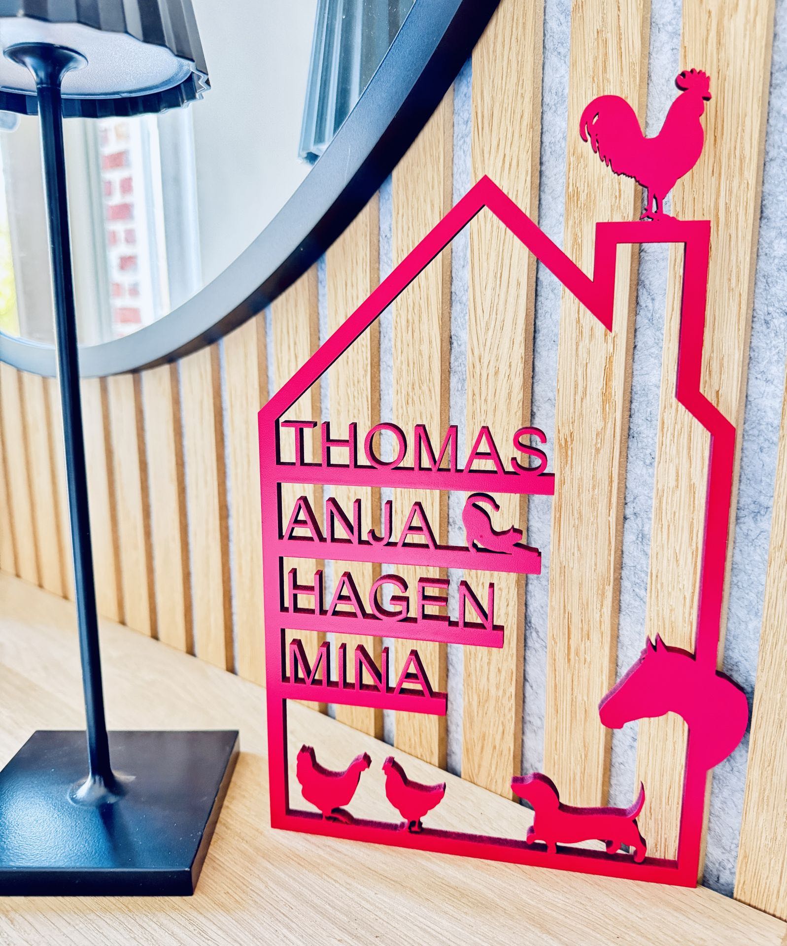 Familienhaus - Holzhaus personalisiert