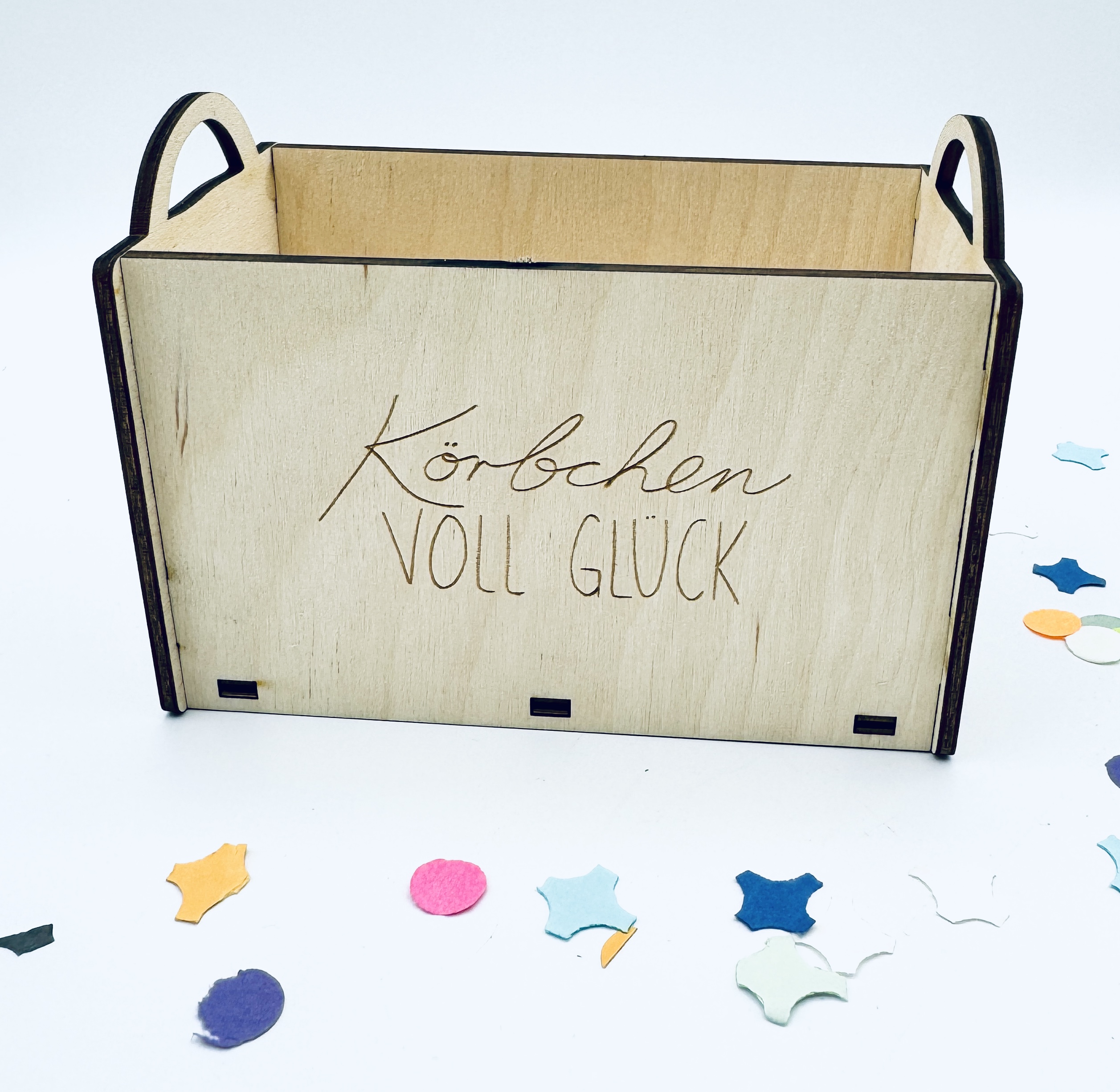 Geschenkbox "Körbchen voll Glück"